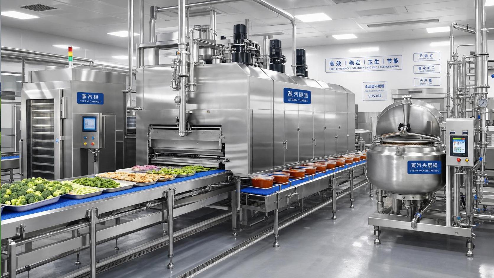 Steam Cooking Systems for Food Factories: Best-Fit Products, Throughput, and Hygiene Factors