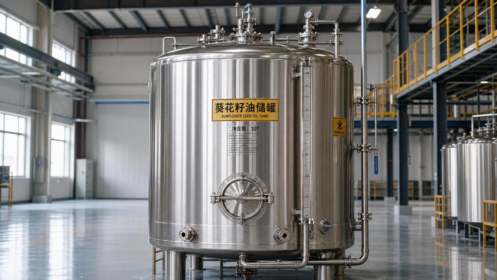 Sunflower Oil Storage Tanks: Heating, Cleaning, and Safety Checks