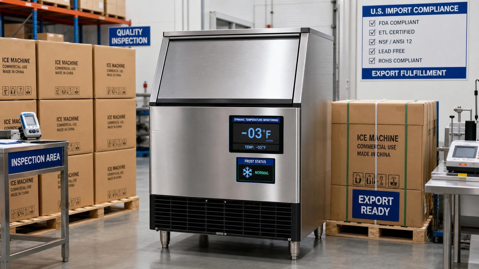 FDA Requires Dynamic Temperature Labels on Ice Machines