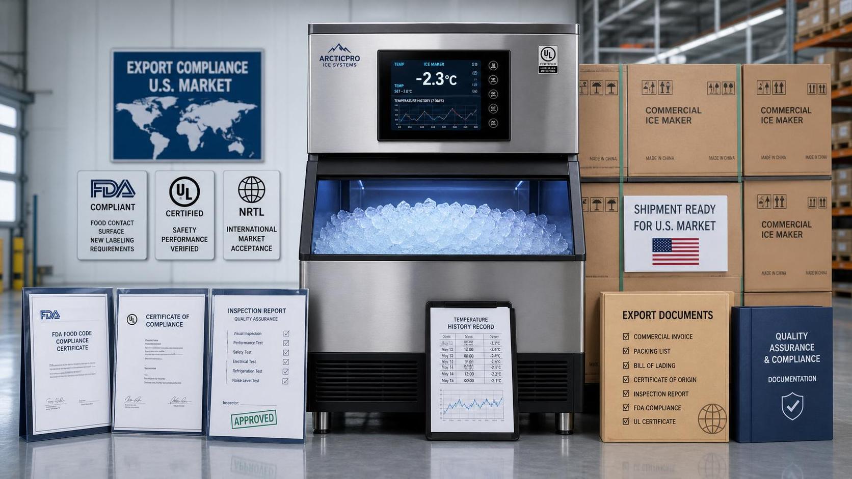 FDA Ice Machine Label Rule Adds Dynamic Temperature Requirement