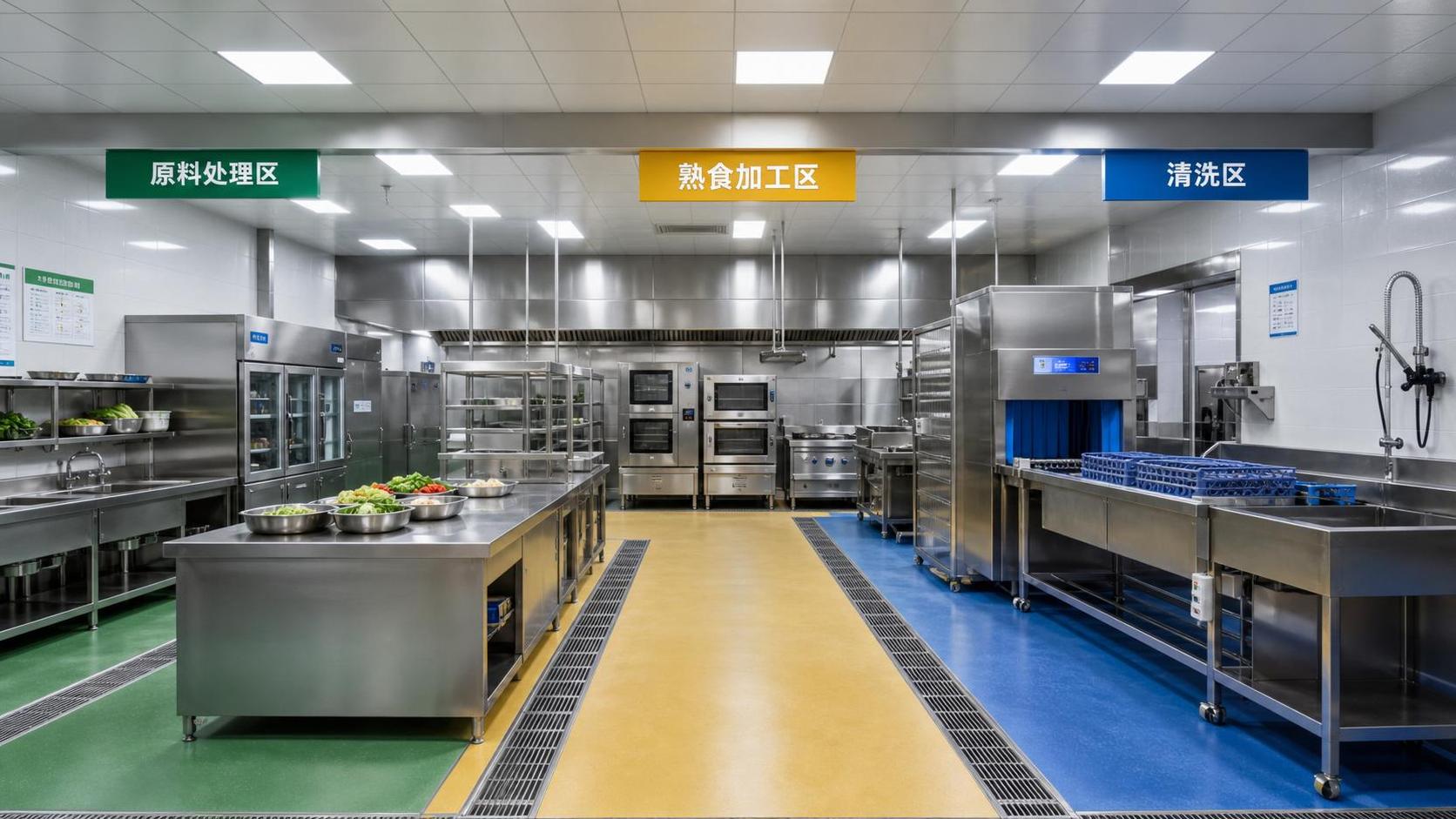 Commercial Kitchen Process Zoning: How to Separate Raw, Cooked, and Cleaning Areas