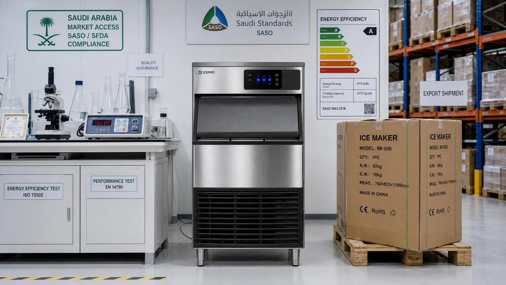 Saudi SASO Tightens Rules for Commercial Ice Machines