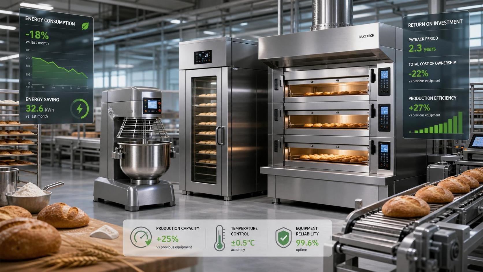 Bakery Equipment Investment: How to Estimate ROI, Payback Period, and Total Cost