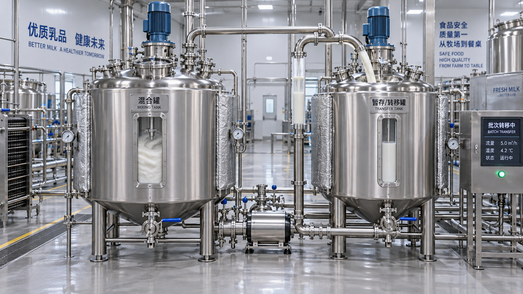 Sizing Milk Processing Tanks for Cooling, Mixing, and Batch Turnover