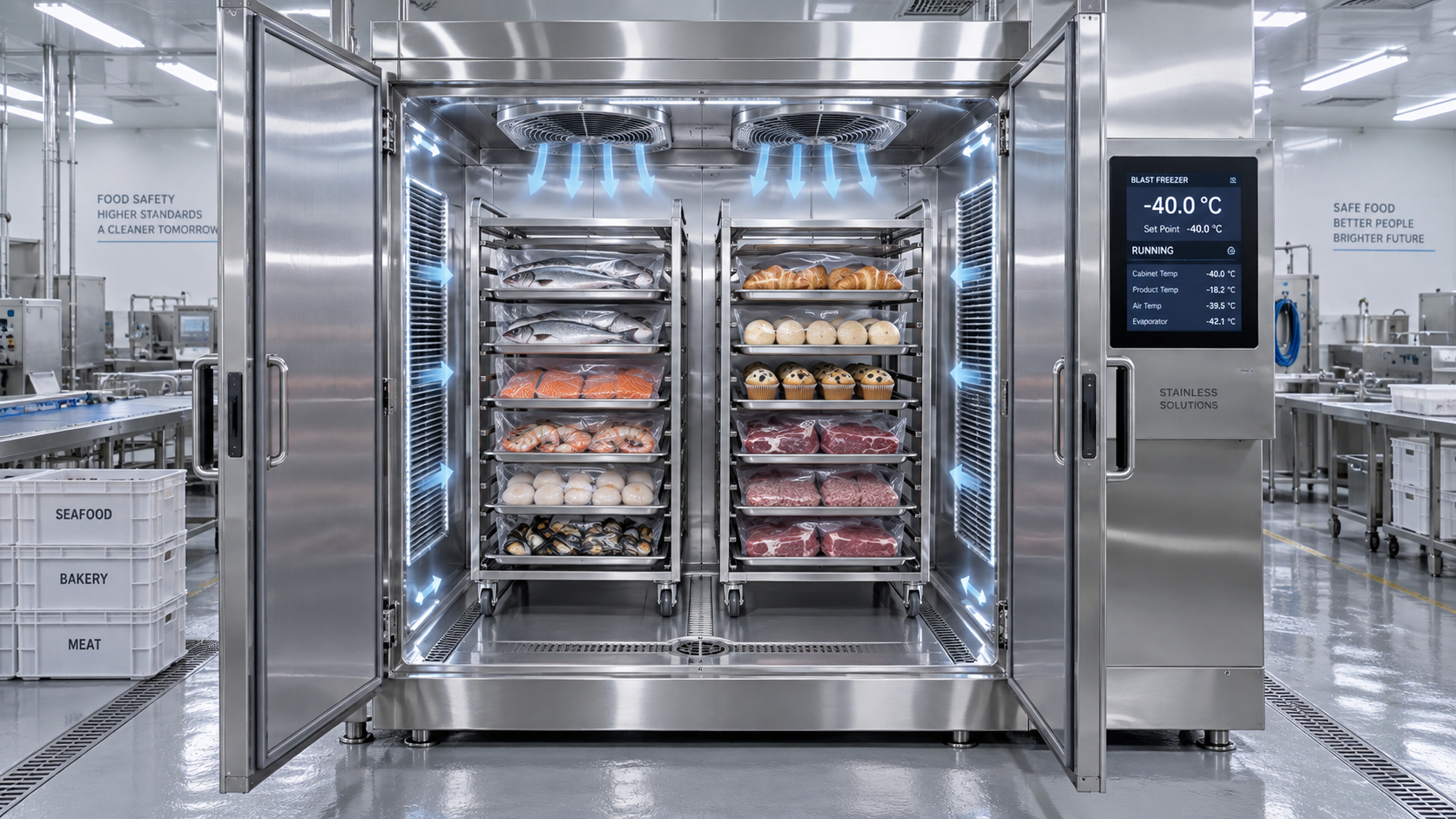 304 Stainless Steel Blast Freezers: Selection Criteria for Food Plants