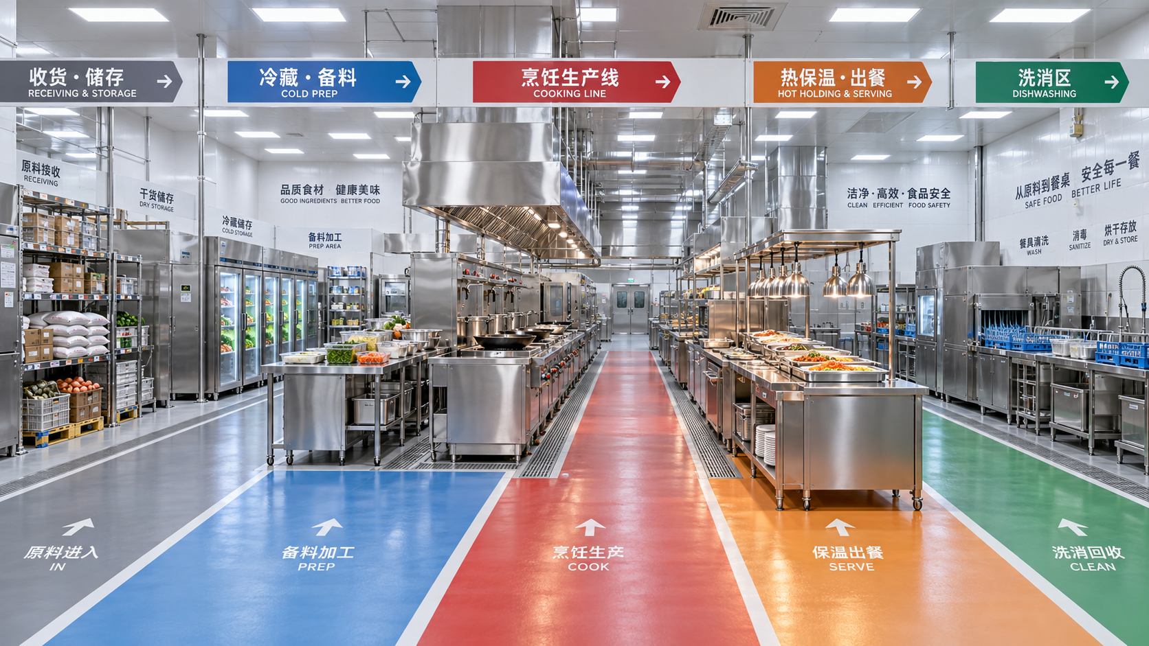Large Kitchen Layout Planning: How to Zone Workflow for High-Volume Service
