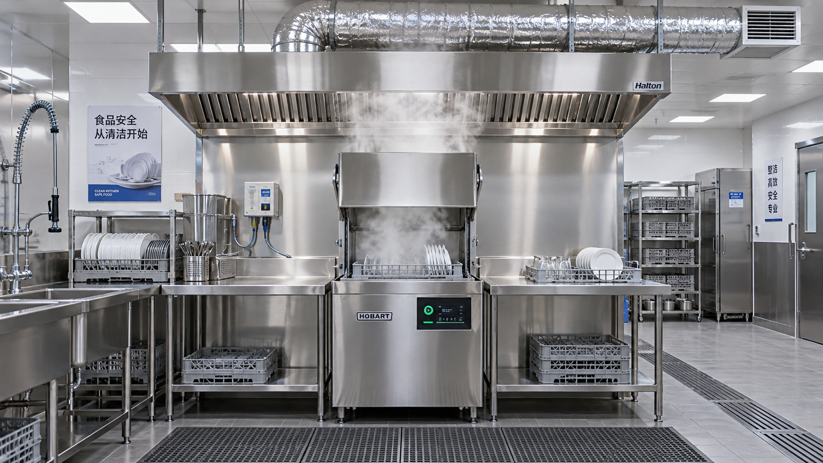 Commercial Dishwasher Venting Requirements: Sizing Extraction for Steam Control