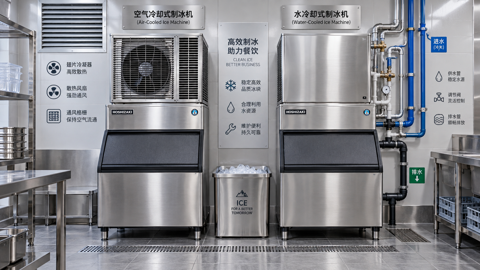 Air-Cooled vs Water-Cooled Ice Machines: Water Use, Heat, and Maintenance
