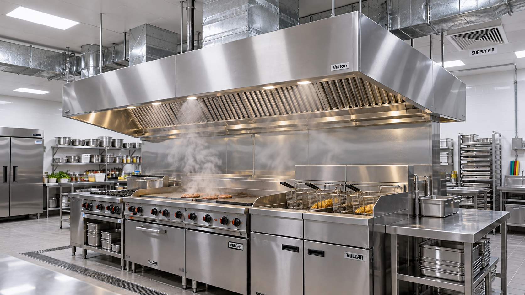Choosing Commercial Kitchen Ventilation Systems: Airflow and Hood Sizing