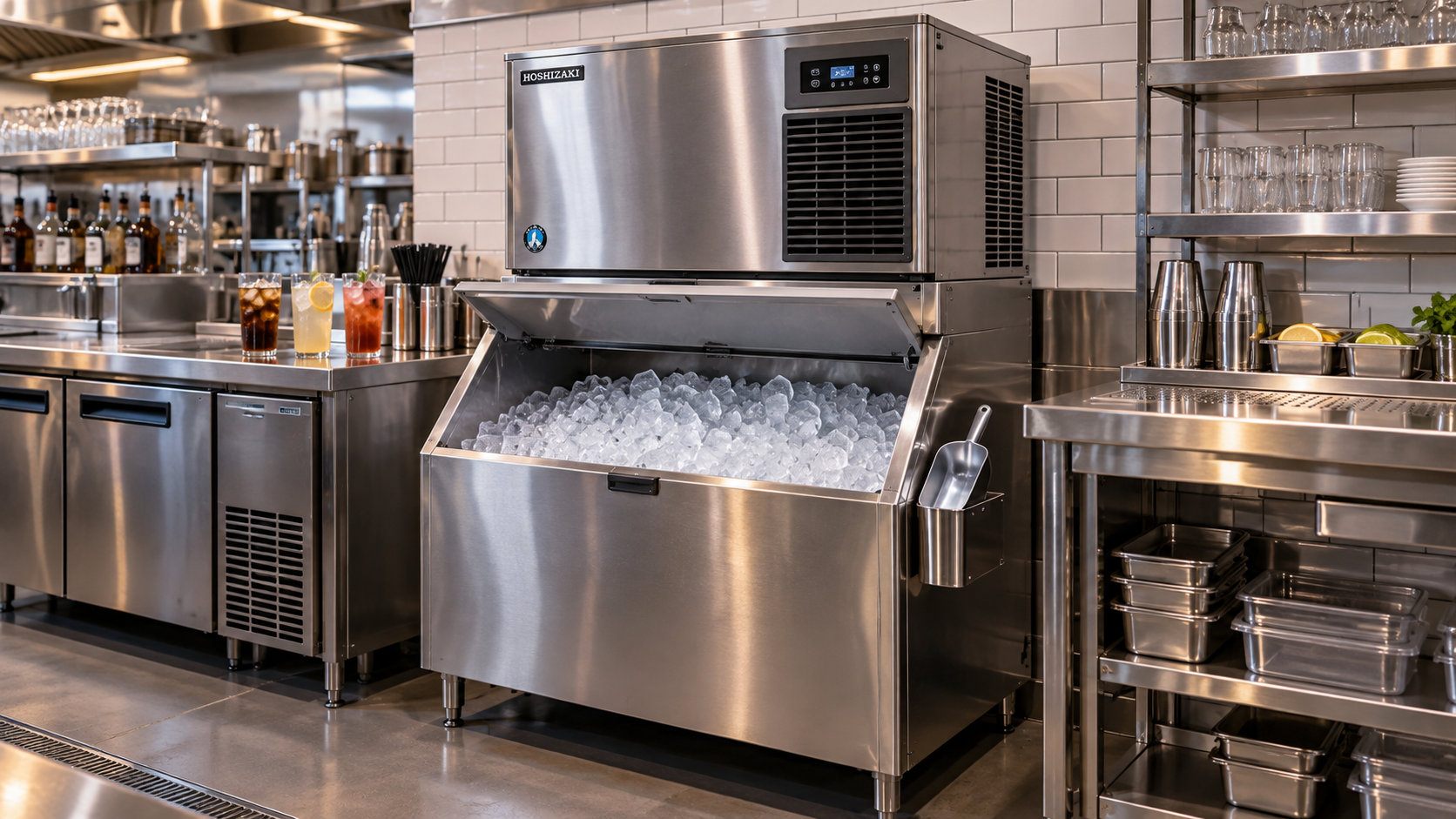 Restaurant Ice Machines: Sizing Daily Production and Storage for Peak Demand