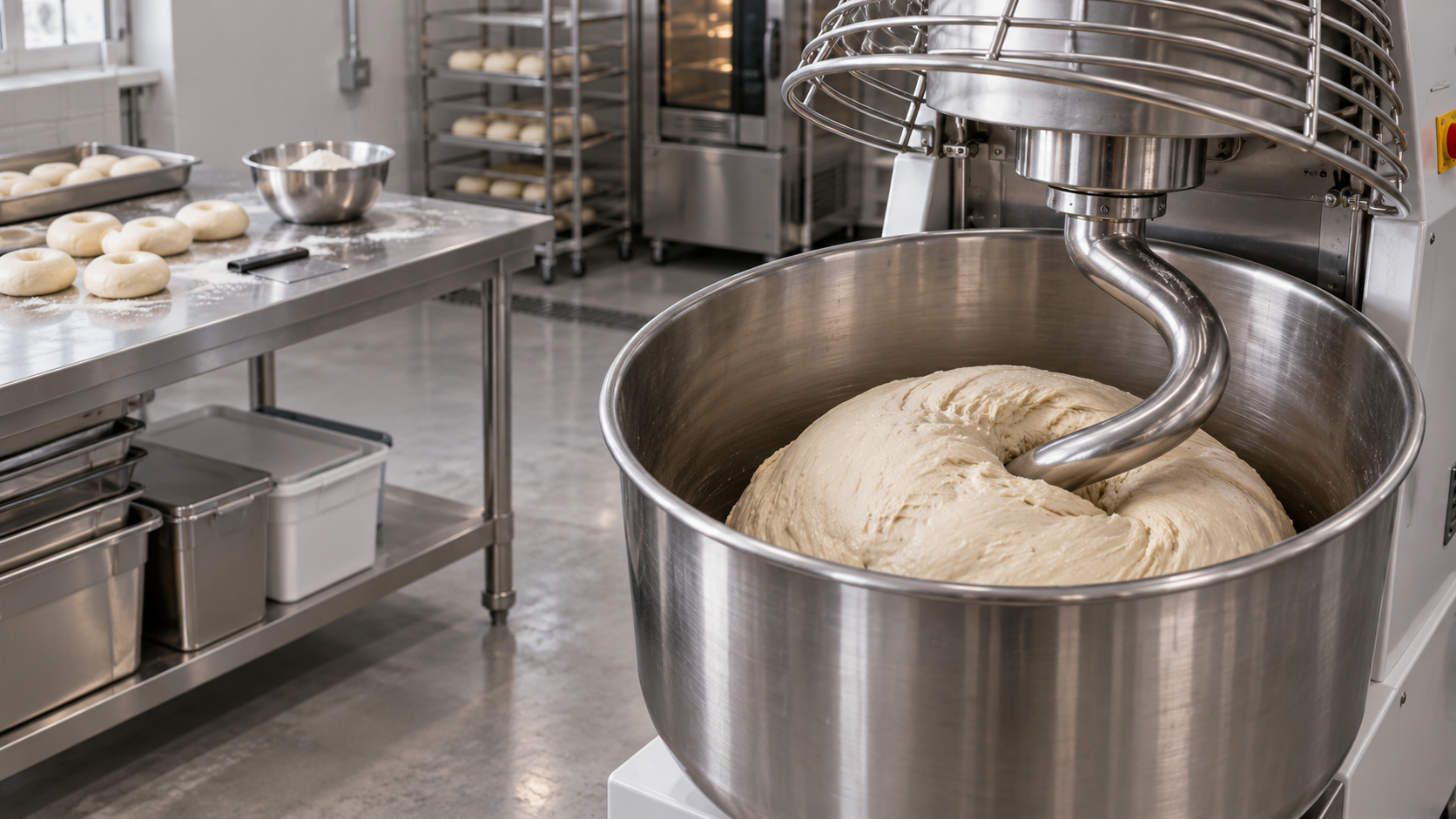 Should you use a planetary or spiral mixer for stiff bagel dough?