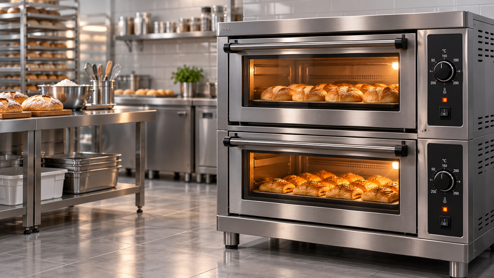 Can deck or convection ovens bake at different temperatures at once?