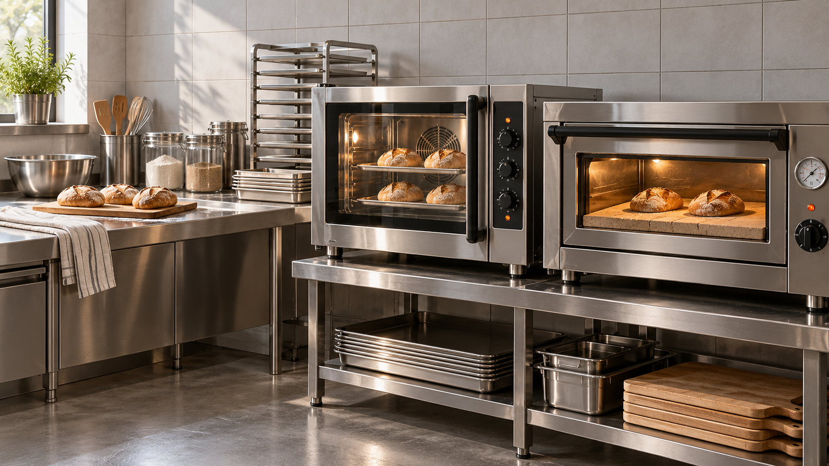 Do convection or deck ovens cost less to run for small batches?