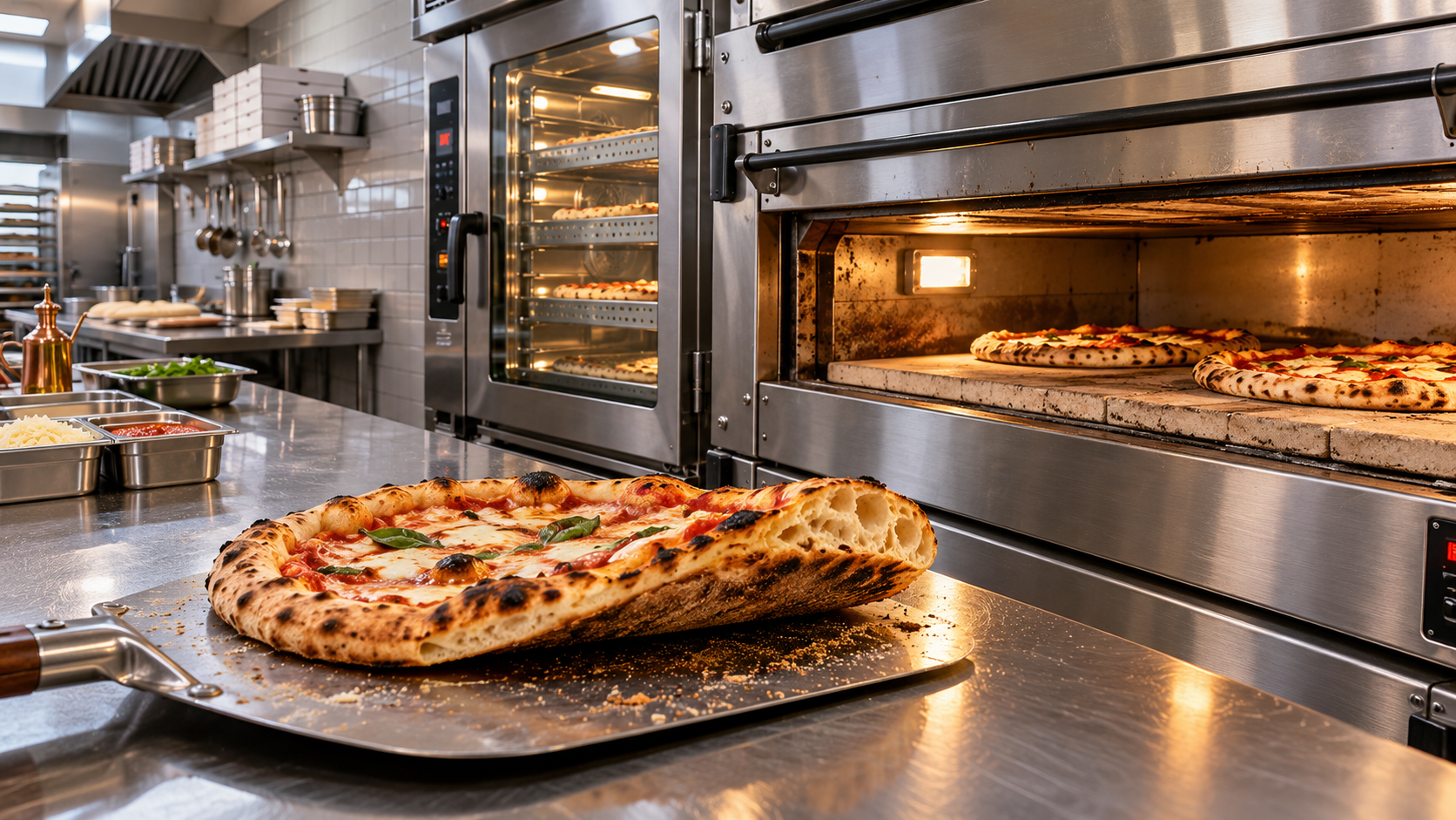 Should you choose a deck oven or convection oven for crisp pizza?