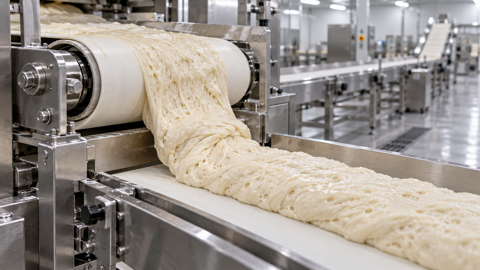 Dough Handling Equipment for Food Processing: Reducing High-Hydration Dough Sticking