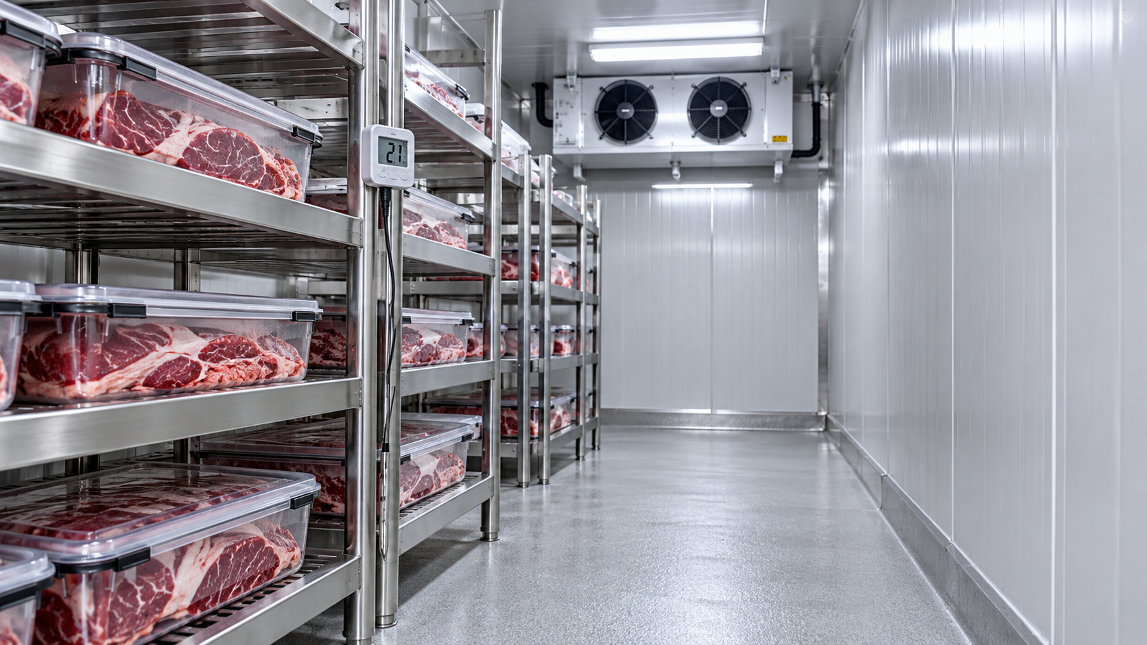 What Temperature Should a Walk-In Cooler Maintain for Meat Storage?