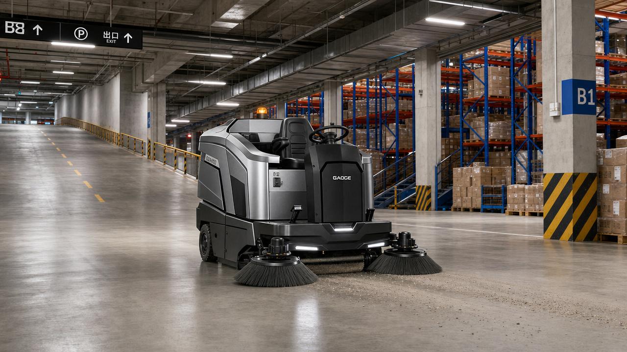 How to Choose Ride On Floor Sweepers for Warehouses, Parking Garages, and Large Facilities