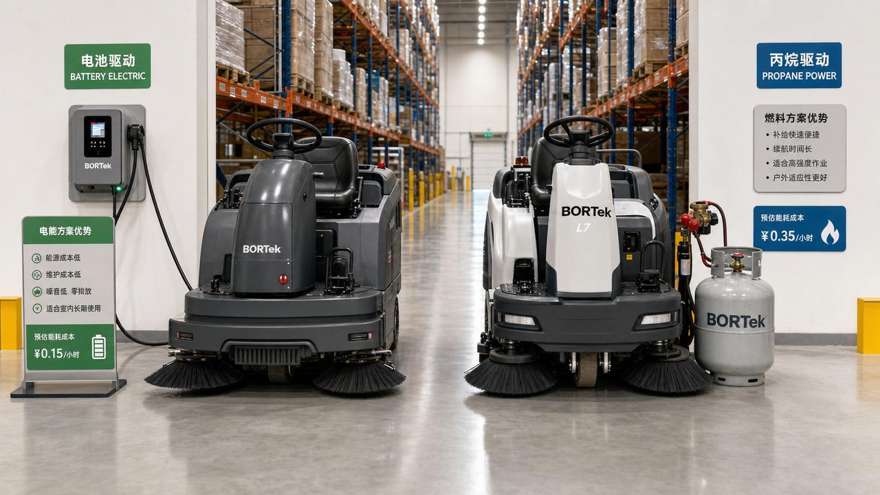 Battery Powered Floor Sweepers vs Propane Models: Which Has Lower Operating Costs?
