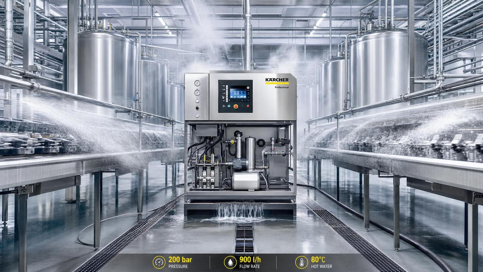 Industrial Pressure Washing for Factories: How to Choose Pressure, Flow, and Heat