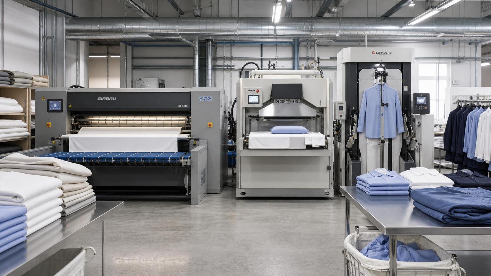 Commercial Ironing Equipment Types Explained: Flatwork Ironers vs Presses vs Finishers