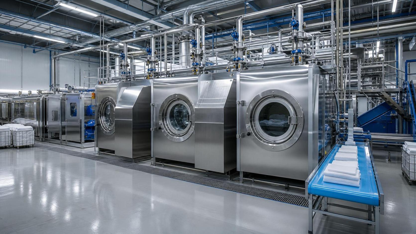 How to Choose Stainless Steel Industrial Laundry Equipment for Hygienic, High-Volume Plants