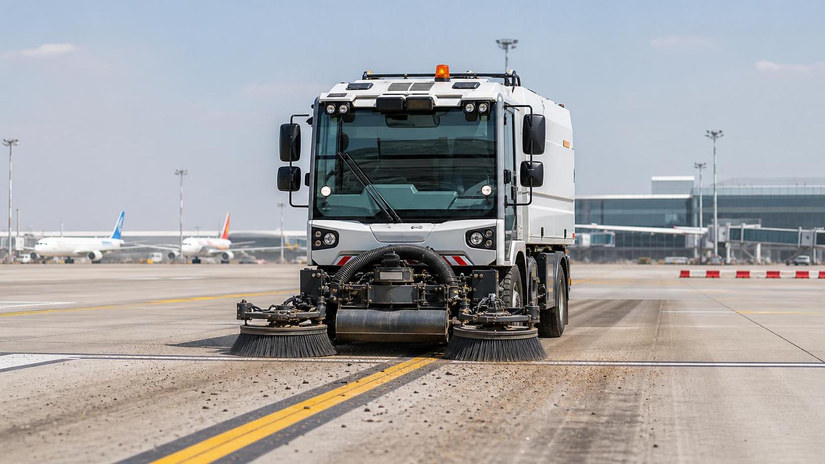 How to Choose Street Sweeping Equipment for Airports: Debris Control and FOD Risk