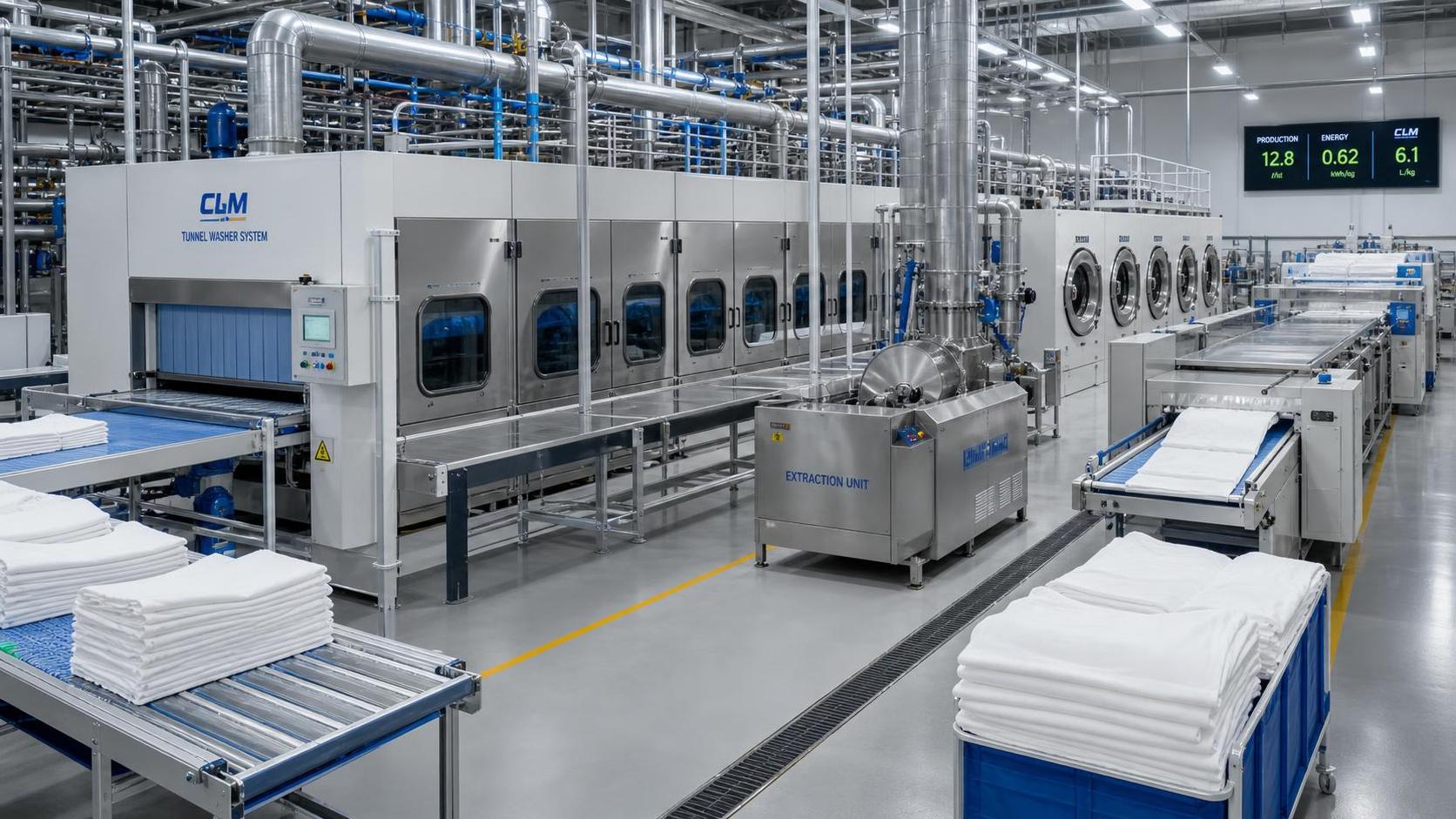 How to Evaluate Industrial Laundry Systems for Throughput, Utilities, and Labor Cost