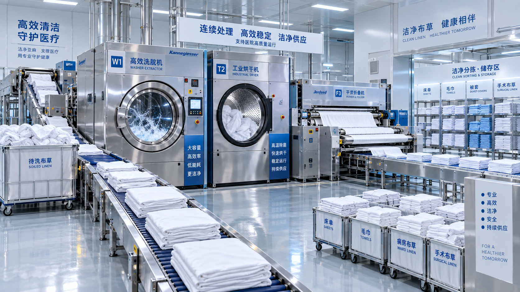 How Hospitals Can Size Laundry Processing Systems for Peak Linen Demand
