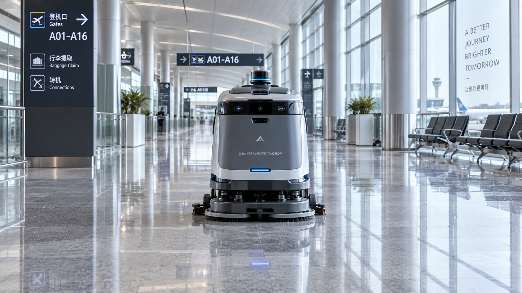 Can Autonomous Floor Scrubbers Reliably Use SLAM Mapping in Busy Terminals?