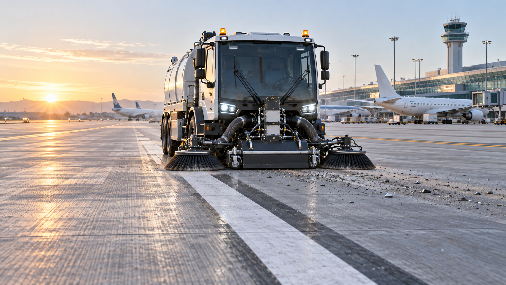 Selecting Airport Sweeping Equipment for Runways, Aprons, and FOD Control