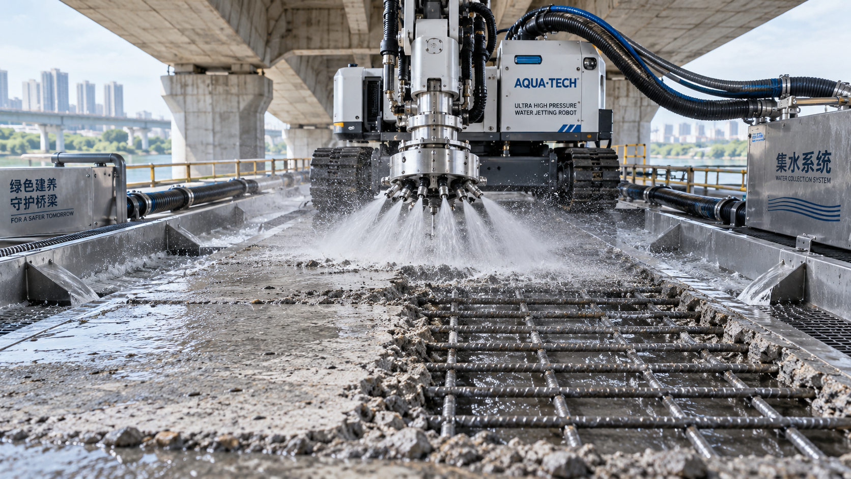 How to Specify Ultra High Pressure Waterjet Nozzles for Hydro-Demolition Work