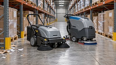 Compact Floor Sweeping Machines vs. Scrubber Dryers for Narrow Warehouse Aisles