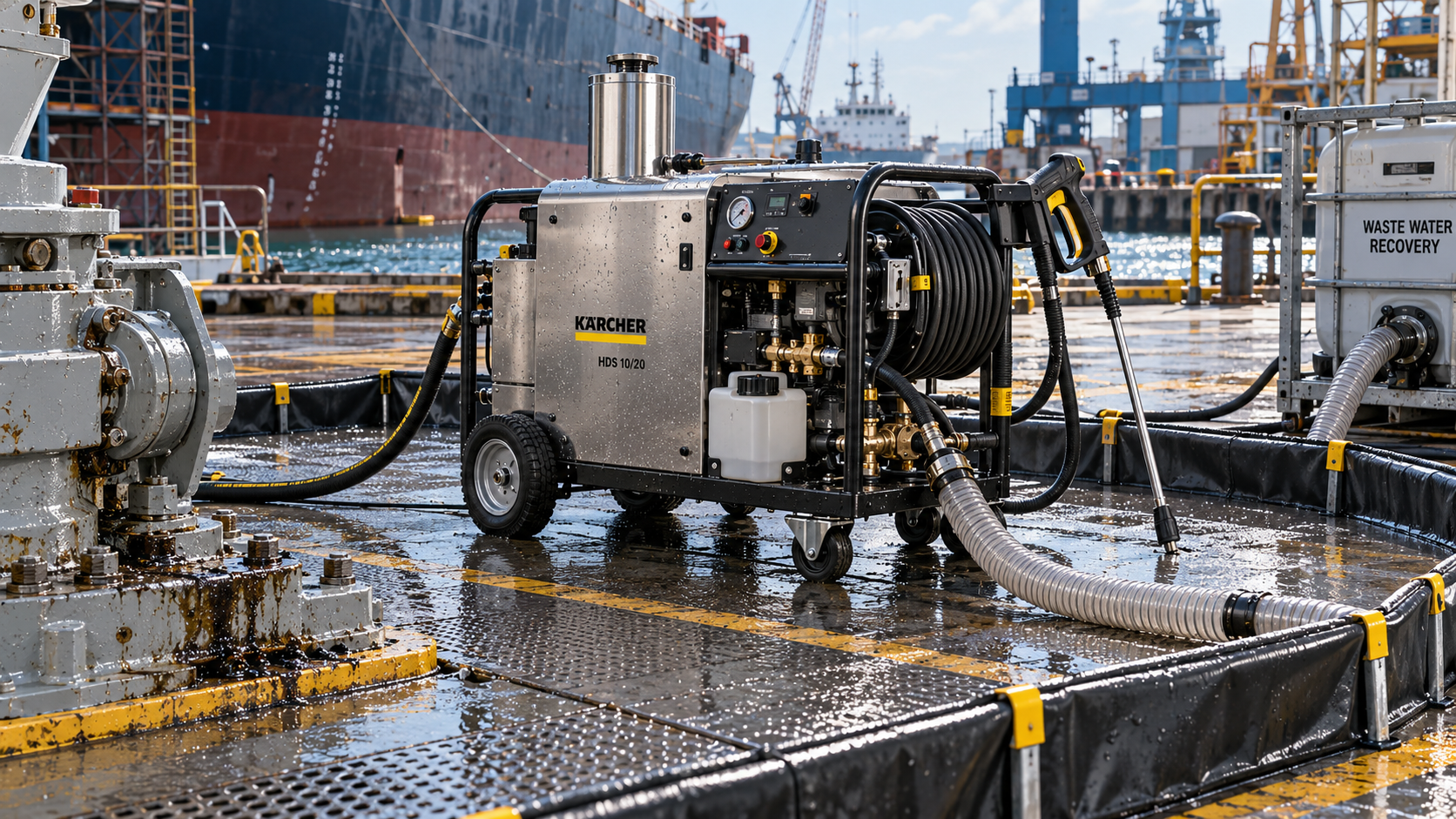 Shipyard Sanitation Systems: When to Choose Hot-Water Pressure Washers