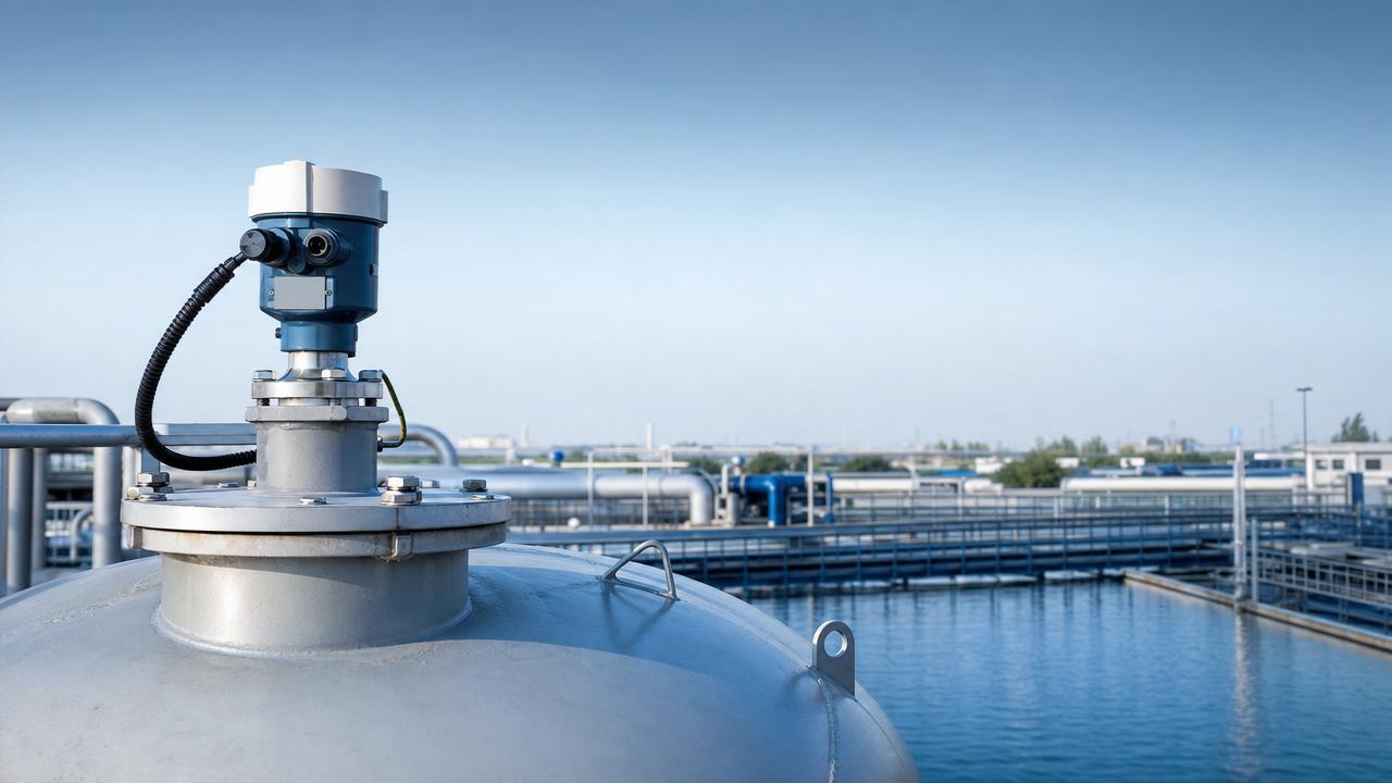 What does the data update frequency of a radar level meter affect