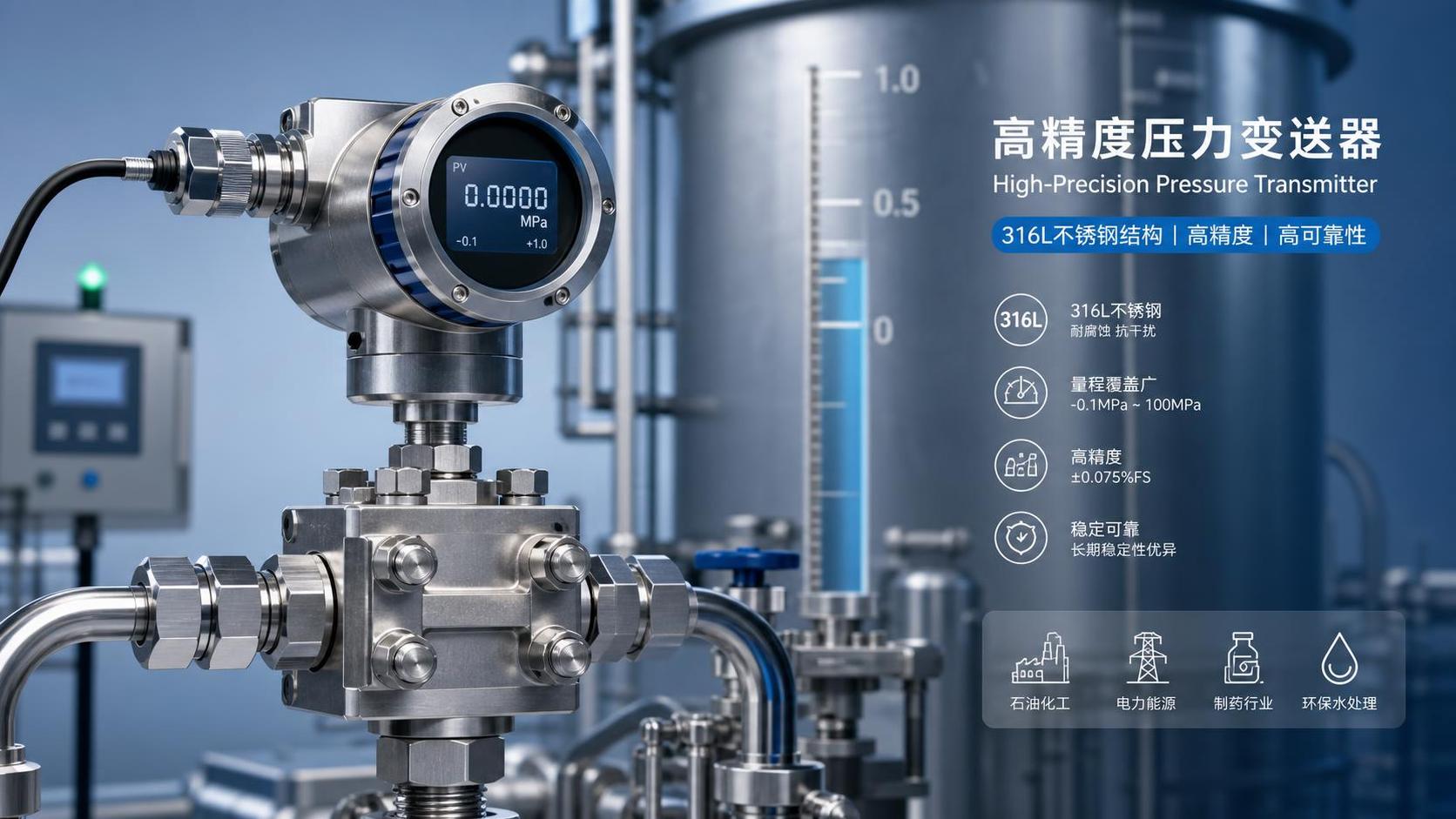 市面上工业压力变送器企业怎么选？先看工况适配与量程精度