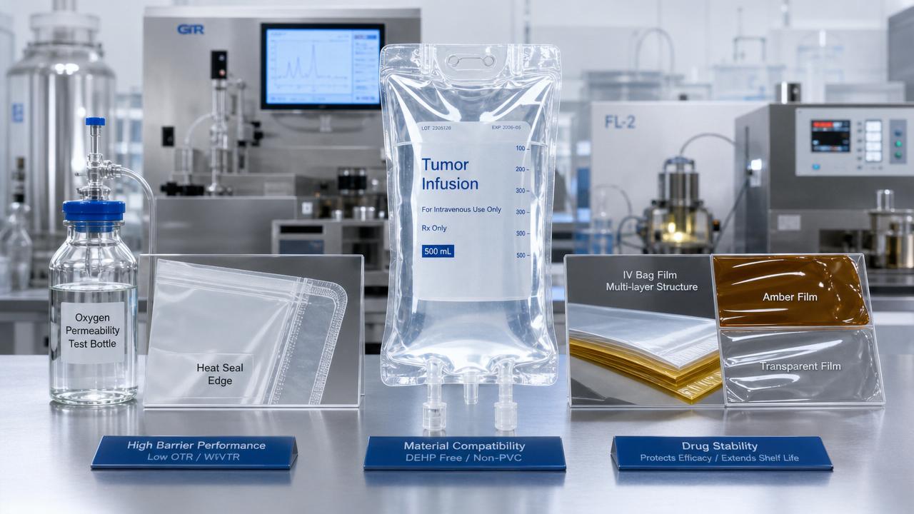 Oncology IV Bag Film Selection: Barrier, Compatibility, and Drug Stability Factors