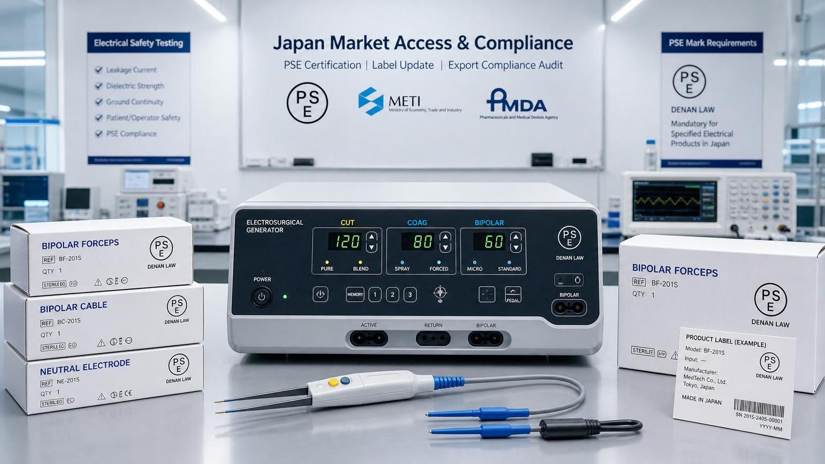 Japan PSE Rule Adds Labeling for Electrosurgical Devices