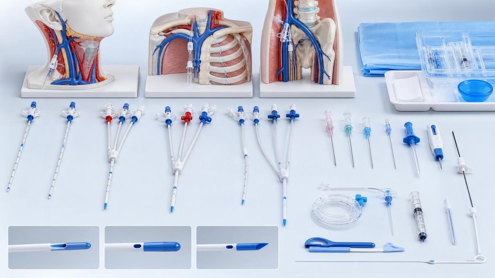 CVC Catheter Selection Guide: Lumen Size, Tip Design, and Insertion Site Differences