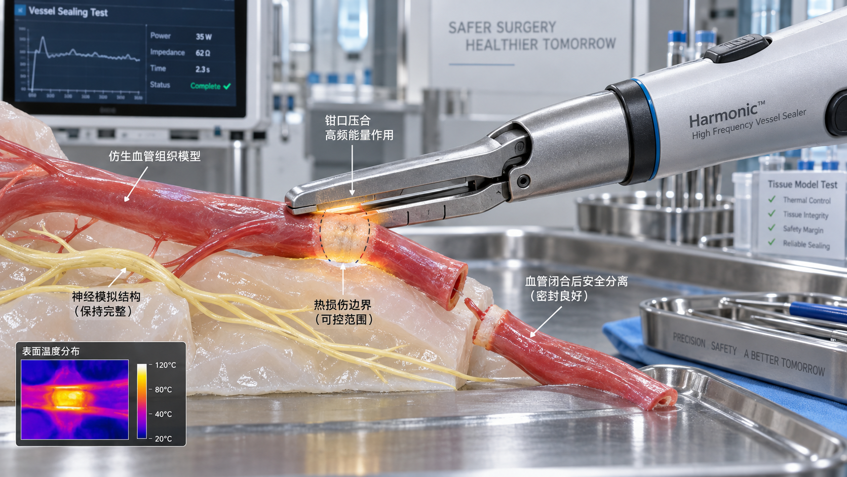 How to Evaluate Thermal Spread in Vessel Sealing Devices for Safer Tissue Dissection