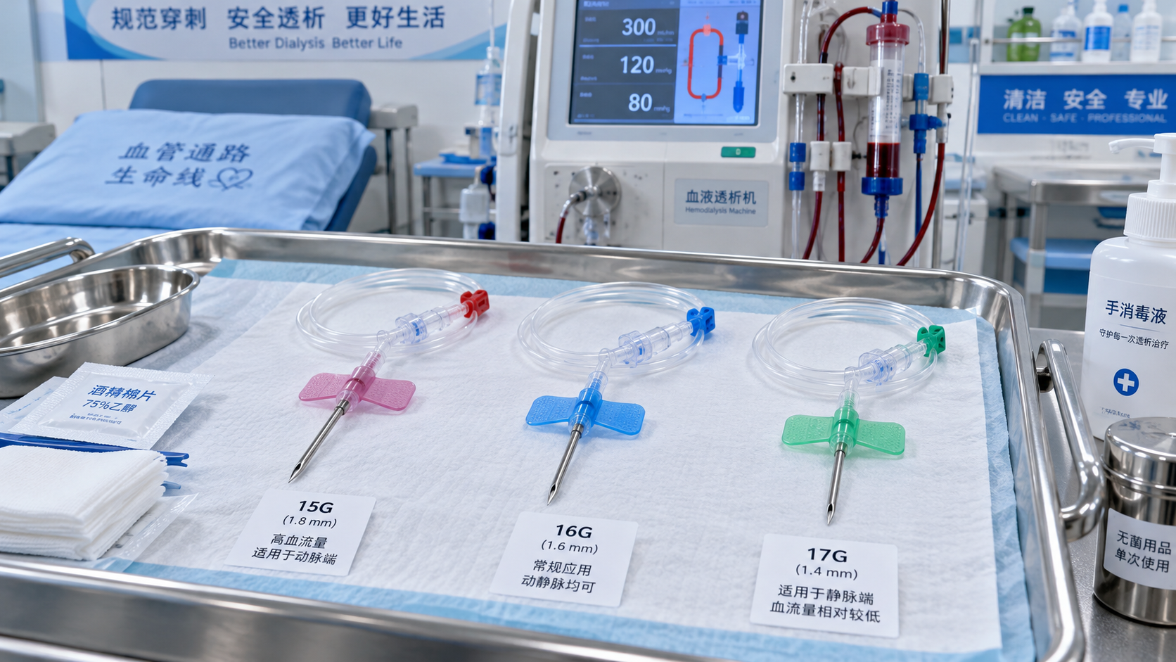 Choosing A.V. Fistula Needles for Dialysis: Gauge, Blood Flow, and Access Maturity