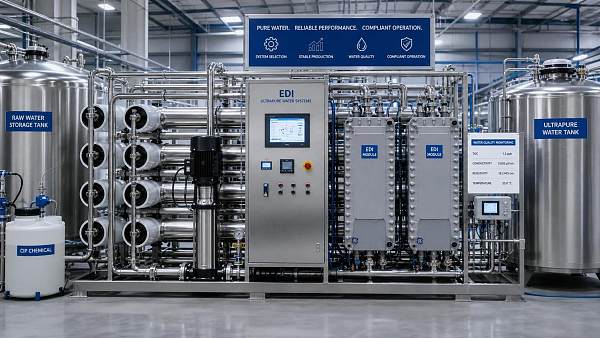 EDI Ultrapure Water USA: System Sizing and Compliance Basics