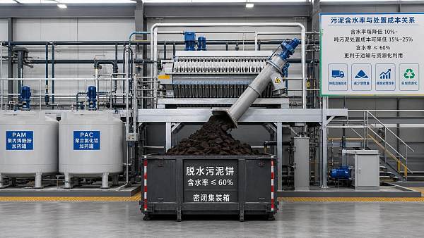 What Drives Sludge Cake Handling Cost in Industrial Dewatering