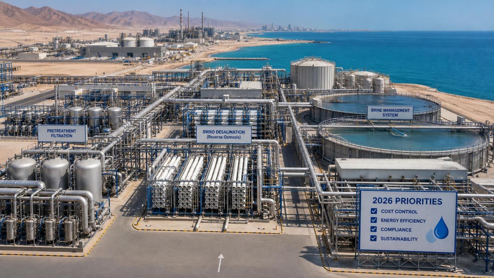 Saline Water Treatment in Saudi Arabia: What Drives Cost and Compliance in 2026