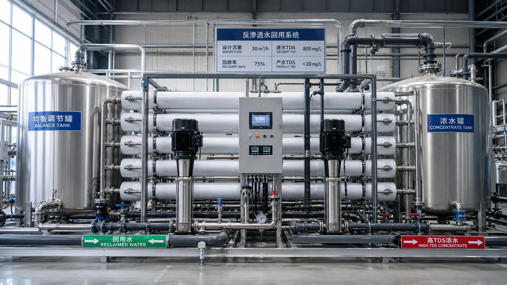 How to Size a Water Reclamation System for Flow Rate, Recovery, and TDS