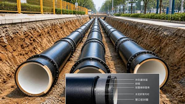 Municipal Piping with Ductile Iron Pipe: Material, Lining, and Coating Choices