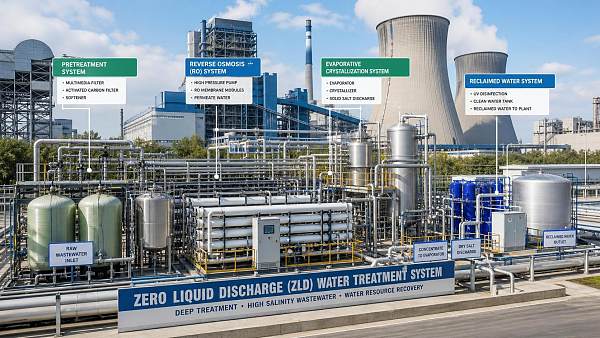 When do ZLD systems for power plants justify their higher capital cost