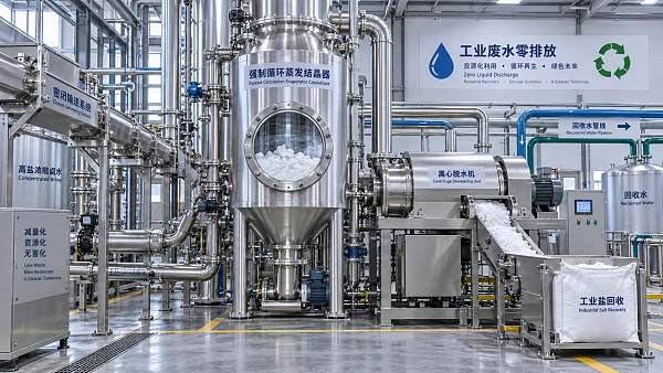 When does high salinity brine management require crystallization?
