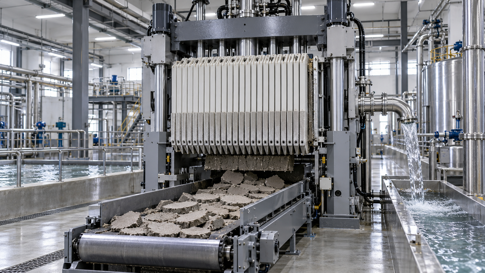 When is a vertical filter press the right choice for sludge dewatering?