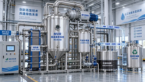 When low temperature MVR evaporators reduce energy use in heat-sensitive wastewater