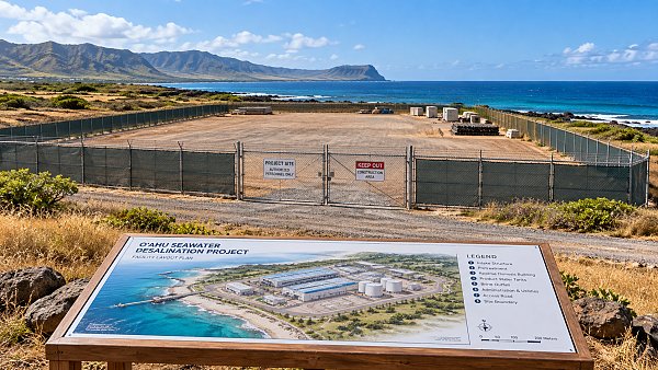 Consolidated Water Delays Hawaii Desalination Project to 2027 Amid Permit Delays